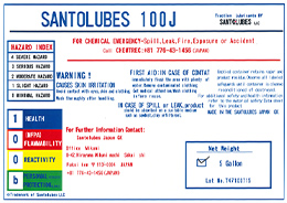 SANTOLUBES100jラベル